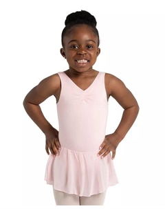 Платье-майка с защипом спереди для девочек, розовый Capezio