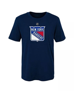 Темно-синяя футболка с основным логотипом Big Boys and Girls New York Rangers, синий Outerstuff