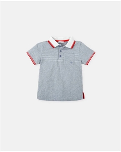 Рубашка поло с коротким рукавом и карманом для мальчиков, индиго Tutto piccolo