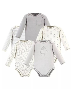 Боди с длинными рукавами для девочек и мальчиков Farm Friends, 5 шт, мультиколор Touched by nature