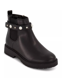 Ботинки челси с ремешком на щиколотке для больших девочек, черный Marc fisher