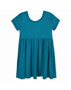 Платье с короткими рукавами и завитками для маленьких девочек Rainbow Sky, синий Gerber