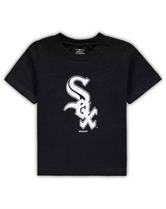 Футболка для мальчиков и девочек, черная, с логотипом основной команды Chicago White Sox Outerstuff