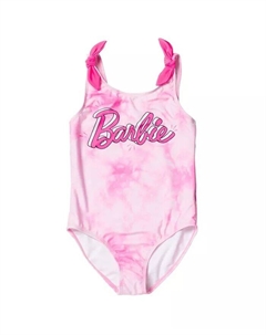 Цельный купальник для девочек, розовый Barbie
