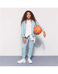 Длинные брюки для девочек Sportcasual, зеленый Boomerang