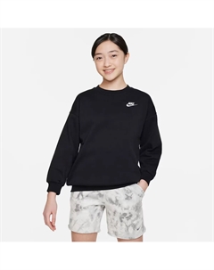 Толстовка Sportswear Club Fleece для девочек, черный Nike