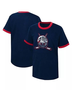 Футболка Big Boys Navy Distressed Washington Capitals Ice City Outerstuff
