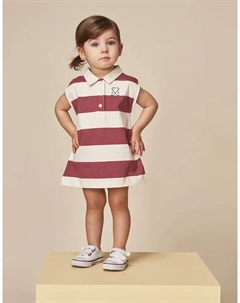 Полосатое платье без рукавов для девочки, фиолетовый Gocco