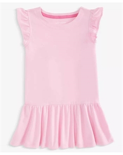 Платье для малышек с оборками на рукавах, розовый Epic threads