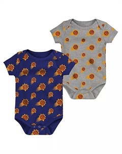 Комплект из двух двойных боди Phoenix Suns для новорожденных и младенцев, мальчиков и девочек, фиолетовый, серый Outerstuff