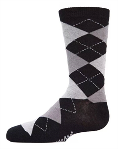 Носки Big Boys Classic Argyle из хлопковой смеси, черный Memoi