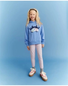 Базовые леггинсы для девочки с цветами, розовый Kids el corte inglés