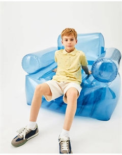 Рубашка-поло с короткими рукавами для мальчика, желтый Kids el corte inglés