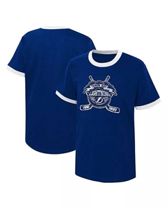 Футболка Big Boys Blue Distressed Tampa Bay Lightning Ice City Outerstuff
