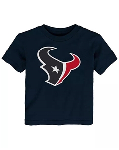 Футболка с логотипом основной команды Big Boys and Girls Navy Houston Texans Outerstuff