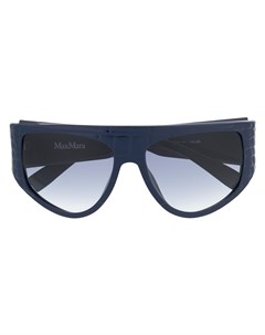 Массивные солнцезащитные очки в D образной оправе Max mara