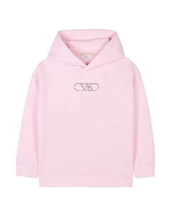 Толстовка с капюшоном для девочки с логотипом спереди, розовый Michael kors