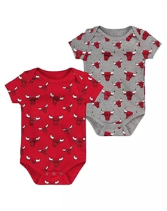 Комплект из двух комбинезонов Chicago Bulls для мальчиков и девочек, красный и серый Outerstuff