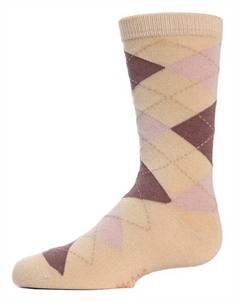 Носки Big Boys Classic Argyle из хлопковой смеси, коричневый/бежевый Memoi
