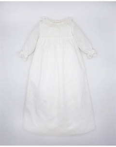 Вышитая муслиновая крестильная рубашка для младенцев, цвет Crudo Fina ejerique