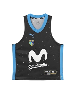 Детская выездная рубашка Movistar Estudiantes 2024-2025, черный Puma