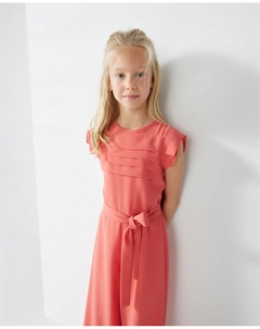 Детский церемониальный комбинезон с завязками, цвет 630 Coral Coconut el corte inglés