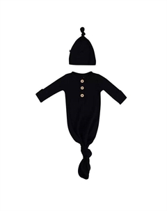 Платье для девочки с узлом и шапочкой в комплекте, синий Kyte baby