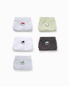 Упаковка из 5 трусов для мальчиков с мотивами транспортных средств и дней недели, мультиколор Zippy