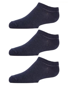 Девочки 3 пары унисекс носки с низкой посадкой из хлопковой смеси, синий Memoi