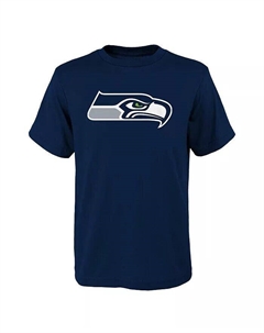 Футболка Big Boys Navy Seattle Seahawks с логотипом Primary Outerstuff