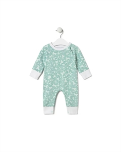 Детский комбинезон без ножек из хлопка с принтом Kaos, бирюзовый Tous