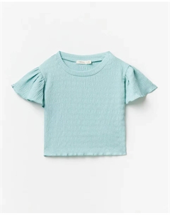 Футболка с эффектом помятости, светло-голубой Сфера