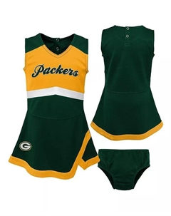 Платье для девочек Green Bay Packers Cheer Captain с шароварами Outerstuff