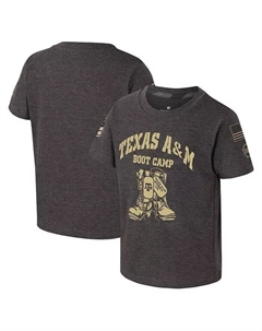 Футболка Boot Camp A&M Aggies OHT в стиле милитари для мальчиков и девочек, угольный цвет Colosseum