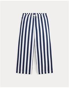Брюки для девочек из хлопка, широкого силуэта, синий Polo ralph lauren