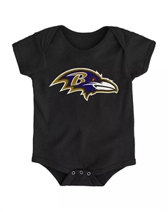 Черный комбинезон с логотипом команды Baltimore Ravens для мальчиков и девочек Outerstuff