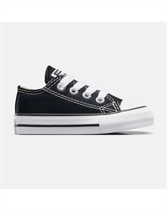 Chuck Taylor All Star Low Canvas повседневные кеды для малышей/малышей, черный Converse
