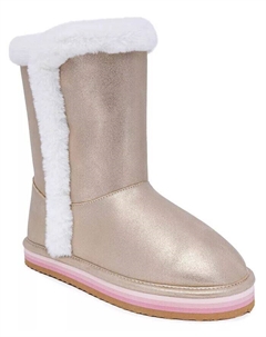 Уютные сапоги Milhoja из искусственного меха для больших и маленьких девочек, желтый Sugar