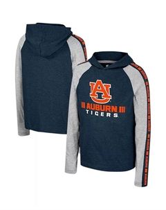 Футболка с капюшоном и длинным рукавом Ned Raglan для больших мальчиков и девочек Navy Auburn Tigers Colosseum