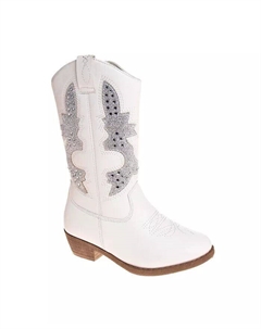 Маленькие детские ковбойские сапоги на молнии, белый Kensie girl