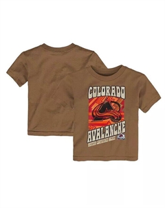Коричневая потертая футболка Colorado Avalanche Hip to the Game для мальчиков и девочек для малышей, коричневый Outerstuff