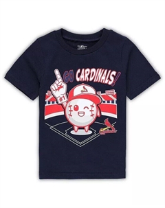Темно-синяя футболка для мальчиков и девочек St. Louis Cardinals Ball Boy для малышей Outerstuff