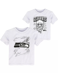 Набор из двух белых футболок с раскраской для мальчиков для малышей Seattle Seahawks Outerstuff