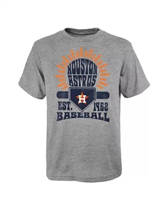 Серая футболка Big Boys and Girls Houston Astros Sun Burst, серый Outerstuff