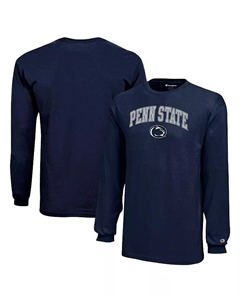 Темно-синяя футболка с длинными рукавами и логотипом Big Boys and Girls Penn State Nittany Lions, синий Champion
