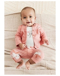 Маленький кардиган, боди и брюки для маленьких девочек, комплект из 3 предметов Carter`s