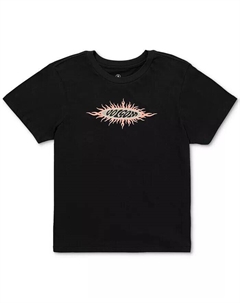 Детская хлопковая футболка с короткими рукавами и круглым вырезом Sunburst для детей Juniors, черный Volcom