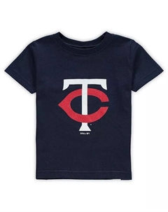Футболка с логотипом детской команды Navy Minnesota Twins Primary Team для мальчиков и девочек Outerstuff