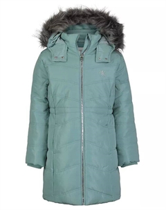 Воздушная куртка для маленьких девочек, синий Calvin klein