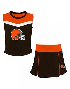 Коричневый комплект из двух предметов для девочек Big Girls Cleveland Browns Spirit, коричневый Outerstuff